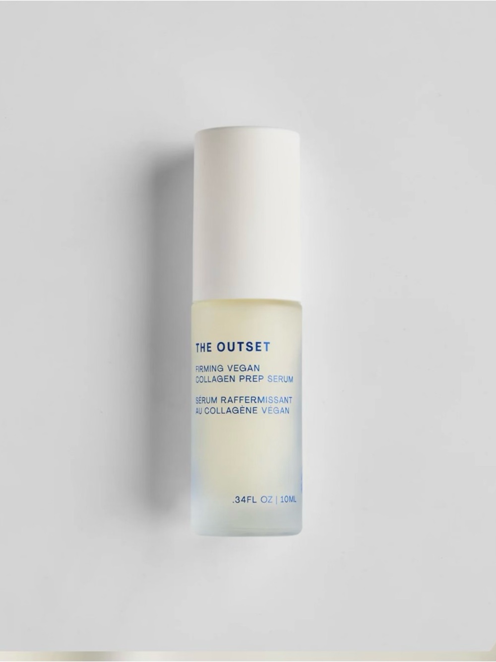 The Outset Firming Vegan Collagen Prep Serum — White Bottle